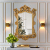 Large Golden Ornate Mirror Shabby Chic Framed Wall Hanging Decorativ Baroque Art