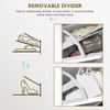 Slim Shoe Cabinet Storage Unit 4 Flip Drawers Modern Hallway Cupboard White Gold