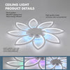Modern LED Ceiling Light Warm White Ceiling Lamp Chandeliers Bedroom Living Room