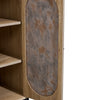 Rustic Oak Finish 2 Door Sideboard Multi Storage Cabinet Dinning Room, Hallway