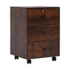 3/5 Drawer Mobile Filing Cabinets Printer Stand Pedestal Lockable Office Cabinet