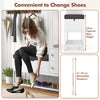 White Shoe Storage Bench Shoe Rack Stand