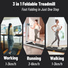 Walking Pad Treadmill Electric Foldable Underdesk Smart Running Machine +Holder