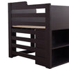 Cabin Bed Mid Sleeper 3ft Single Kids Wooden Bed Frame with Drawer Shelf Storage