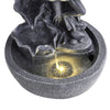 Solar Power Water Fountain Garden Water Feature with LED Light Indoor Outdoor