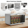Large Dehydrator Machine Stainless Steel Home Use Food Fruit Dryer w/Mesh Trays