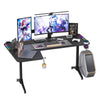 L Shaped Gaming Desk RGB Light Standing Desk Rising Sit Stand Up Corner PC Table