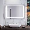 LED Bathroom Mirror with Demister Sensor Infrared Illuminated Light Wall Mounted