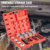 28PCS Press and Pull Sleeve Kit Bush Bearing Removal Kit Steel Case Tool