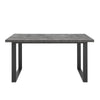 Dusk Harper Stone Effect & Black 4-6 Seater Dining Table RRP £699