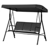 3Seater Garden Swing Chair Patio Hammock Outdoor Patio Bench Seat Canopy Unit