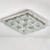 20-100cm Flush Mount Modern Square Ceiling Chandelier Crystal Light Lamp Pendant