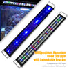 Aquarium Light 2 Lighting Modes Full Spectrum Hood Led Light For Fish Tank