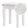 Dressing Table Stool Makeup Vanity Chair Soft Seat Bench Velvet Piano Bar Stools