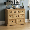 Corona 4+3+2 Merchant Drawer Chest Storage Cabinet Solid Waxed Pine Furniture