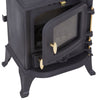 Fireplace Cast Iron Heater Home Log Burning Flame Effect Living Room Stove 4500W