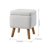 Teddy Velvet Storage Ottoman Seat Stools Home Chair Footstool Storage Box Table