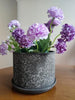 SET _3 Large Stone effect Planter Green Plant Pot Barrel Basket vintage garden