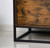 Vintage Industrial Side Table 1 Drawer Shelf Storage Cabinet Console Furniture