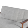 Sofa Couch Solid Wood Chair Soft Flannel Upholstered Seat Living Room Furniture