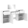 Vopese 4 Piece Dressing Table Set White Engineered Wood Bedroom Furniture D3A6