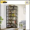 Tribesigns Tribesigns 7-Shelf Corner Bookshelf, Large Industrial Corner Bookcase