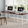 Double Computer Desk 78.7 Inch Two-Person Study Table