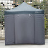 Commercial Grey Pop Up Gazebo With Sides Garden Marquee Market Stall Tent 3x3m