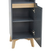 Modern Wooden Bathroom Tall Slim Cabinet Cabinet Storage Shelves Rack Cupboard