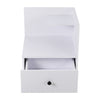 Modern White Bedside Table Cabinet Lamp Stand Drawer Storage Nightstand Bedroom