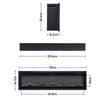 Electric Fireplace Media LED Wall Fire Wall Mounted / Standing Heater 40-100in