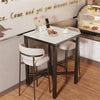 Industrial Tall Square Table Metal Dining Table Kitchen Cafe Bistro Furniture