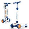 Folding Kids Scooter Toddlers LED Lighted Kick Scooter 3-wheeled Kickboard