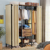 Oversize Wardrobe Industrial Open Clothes Rail Garment Stand Dust-proof Curtain
