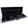 Glarry Microgroove Leather Electric Guitar Hardshell Case Black Square Lockable