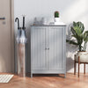 Bathroom Grey Floor Cabinet Free-standing Storage Cabinet