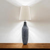 Grey Cement Extra Large Floor Lamp with Empire Shade –Modern Home Lighting Decor