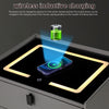 2 Drawers LED Bedside Table Wireless Charging Nightstand Bedside Cabinet Hzezvic