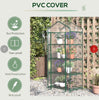4 Tiers Mini Portable Greenhouse Compact Plant Grow Shed potting 46-3-3