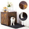 Retro Hidden Cat Litter Box Wooden Cabinet Furniture Indoor Cat House Nightstand