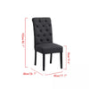 1/2/4/6 Dining Chairs Armchair High Back Linen/Velvet Upholstered Wood Legs Home