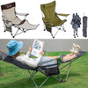 Folding Outdoor Chair Camping Garden Fishing Recliner Seat Furniture w/ Footrest