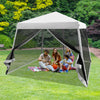 Outdoor Gazebo Foldable Camping Tent Instant Pop-up Canopy with Roller Bag