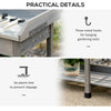 Outdoor Wooden Potting Table Garden Bench Workstation Storage Shelves NEW UK