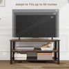 Industrial TV Stand for TVs up to 50 Inch 3 Tier TV Console Table Media Center