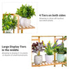Bamboo Plant Stand 17 Pot Flower Display Rack Corner Garden Shelf Holder