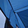 6 Person Camping Tent Waterproof Room Outdoor Hiking Tents Travel Backpack Blue