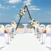 10Ft Wooden Wedding Arch Triangle Backdrop Stand Garland Balloon Frame