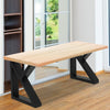 2x Industrial Steel Table Legs Stand Feet Trapezium X A Sandglass Shape Frame UK