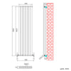 Horizontal Vertical Radiator Flat Panel Oval Column Heating Rad 1800/1600/600